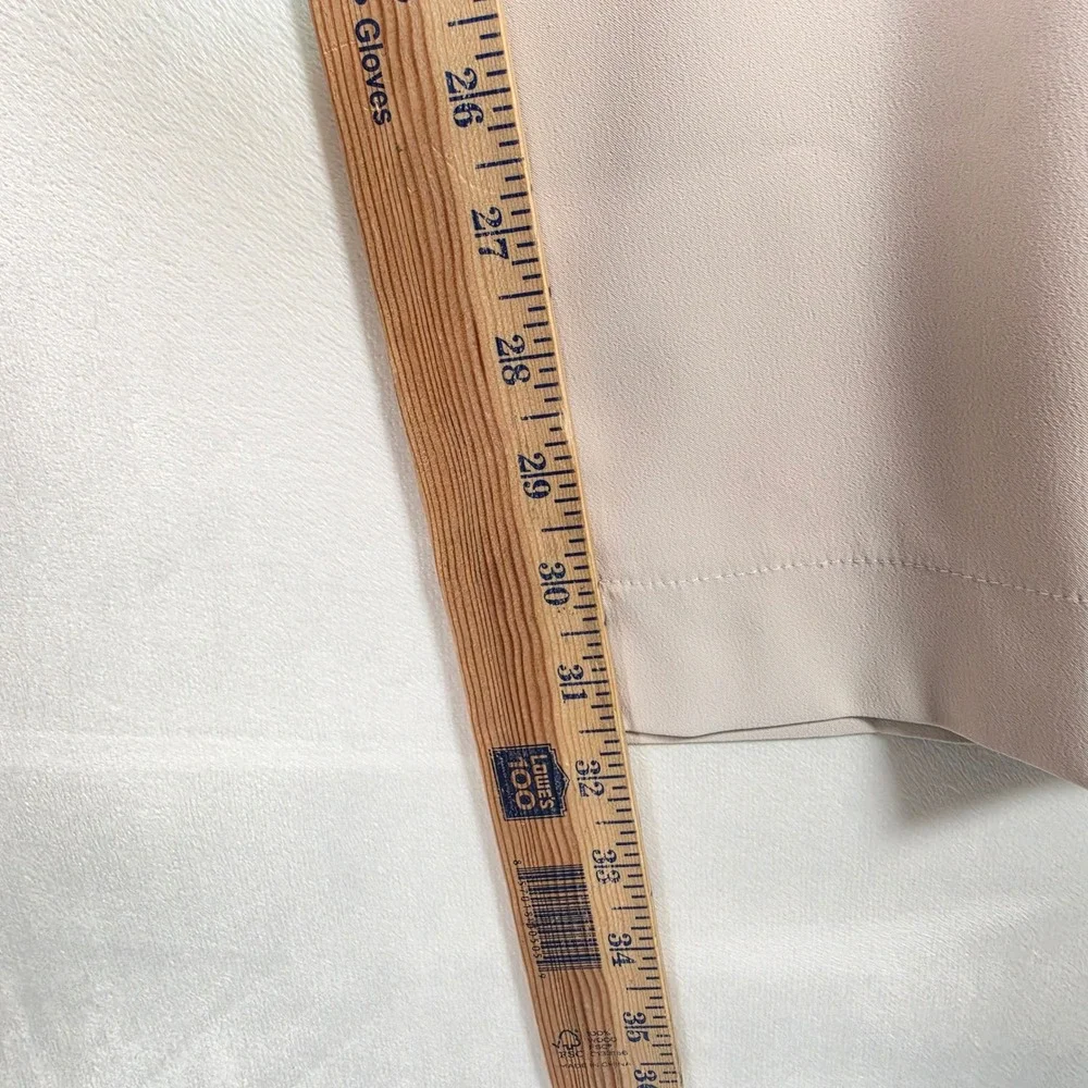 Nike Dri-FIT Tech Long Golf Pants Womens 8 Beige Stretch Golf Performance Preppy